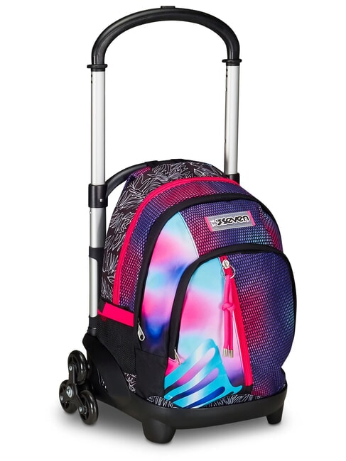 FLEX SHADEFULL GIRL Abnehmbarer Trolley-Rucksack, 3 Räder violett - Rucksäcke mit Trolleyfunktion