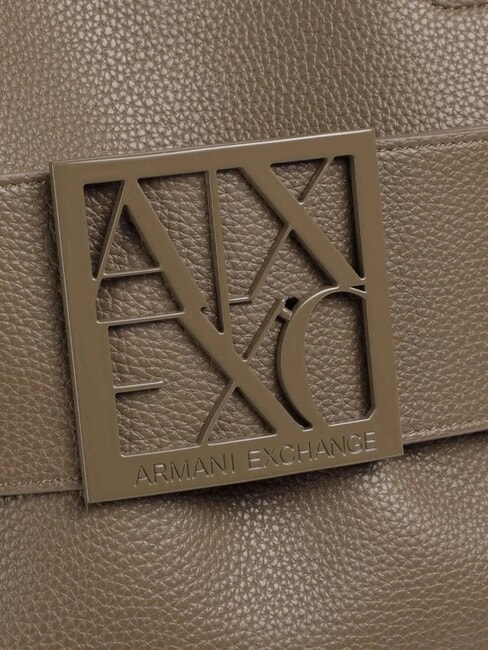 SUSIE SOFT Umhängetasche mit Schnalle dunkles Taupe - Damentaschen