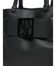 ARMANI EXCHANGE SUSIE SOFT Umh&auml;ngetasche mit Schnalle Schwarz - Damentaschen - 3