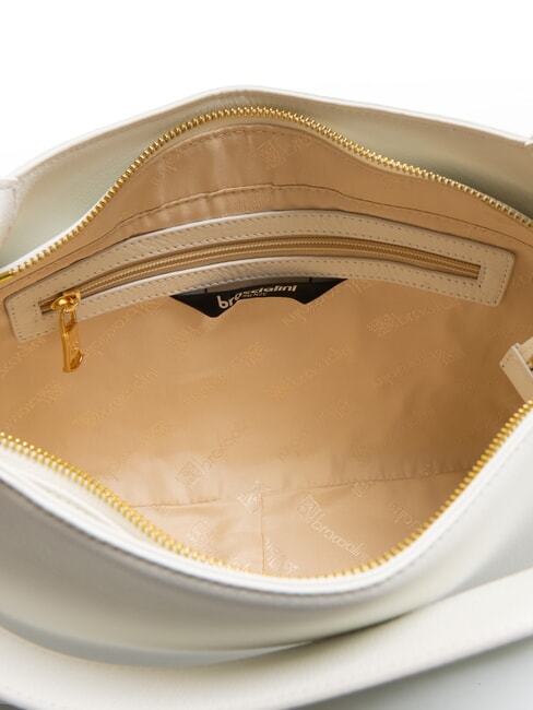 HELLEN Umh&auml;ngetasche aus Leder Wei&szlig; - Damentaschen