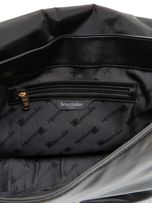 NORA Umhängetasche aus Leder Schwarz - Damentaschen