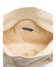 BRACCIALINI NORA Einkaufstasche aus Leder mit Schnallen Beige - Damentaschen - 4