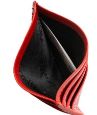BRACCIALINI BASIC Kreditkartenetui aus Leder Rot - Brieftaschen Damen - 3