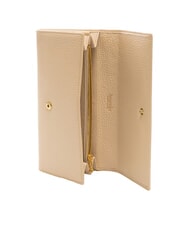 BRACCIALINI BASIC Große kontinentale Lederbrieftasche Beige - Brieftaschen Damen - 2