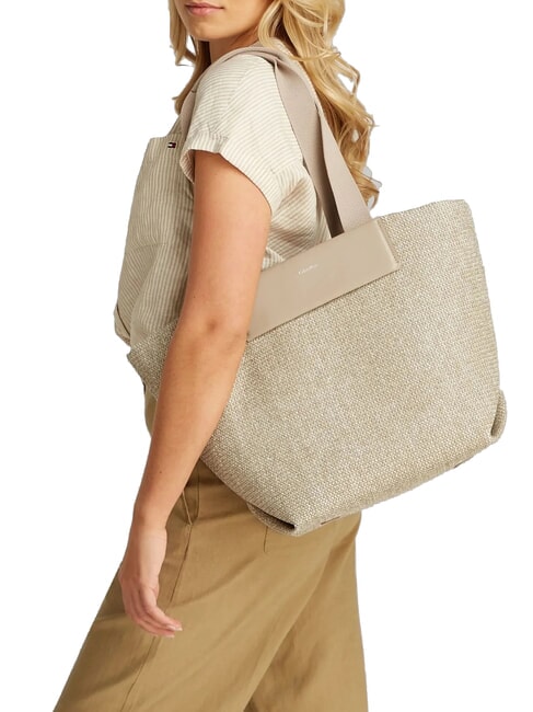 CK RAFFIA Schulter-Shopper Geschirr - Damentaschen