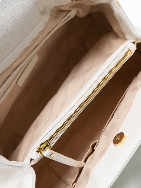 GISELLE Umhängetasche mit Metalllogo Weiß - Damentaschen