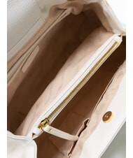 BRACCIALINI GISELLE Umhängetasche mit Metalllogo Weiß - Damentaschen - 5