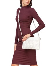 V73 MARGARET Beuteltasche mit Steppmuster Creme - Damentaschen - 5