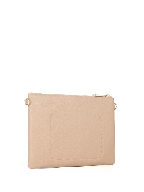 VIVIENNE Flache Clutch mit Schultergurt Beige - Damentaschen