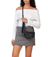 V73 ALICE Tasche mit Klappe und Schal Schwarz - Damentaschen - 5