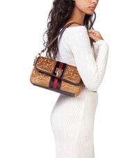 V73 DANA Doppelfunktionstasche mit Überschlag natur/mehrfarbig - Damentaschen - 3