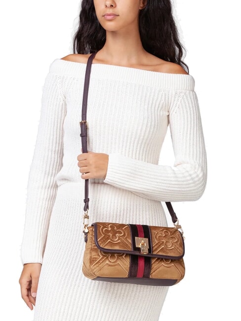 DANA Doppelfunktionstasche mit Überschlag natur/mehrfarbig - Damentaschen