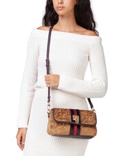 V73 DANA Doppelfunktionstasche mit Überschlag natur/mehrfarbig - Damentaschen - 4