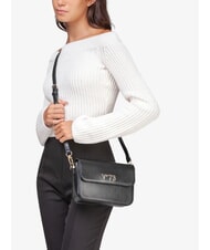 V73 BAMBOO BAG Umhängetasche mit Überschlag Schwarz - Damentaschen - 5