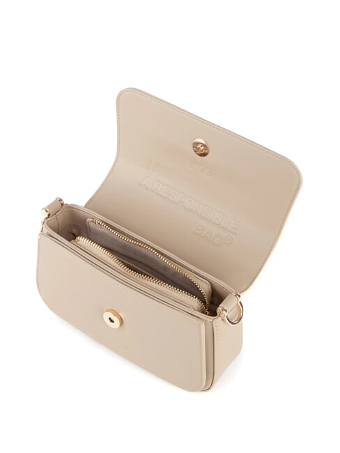 BAMBOO BAG Tasche mit Doppelfunktionsklappe Beige - Damentaschen