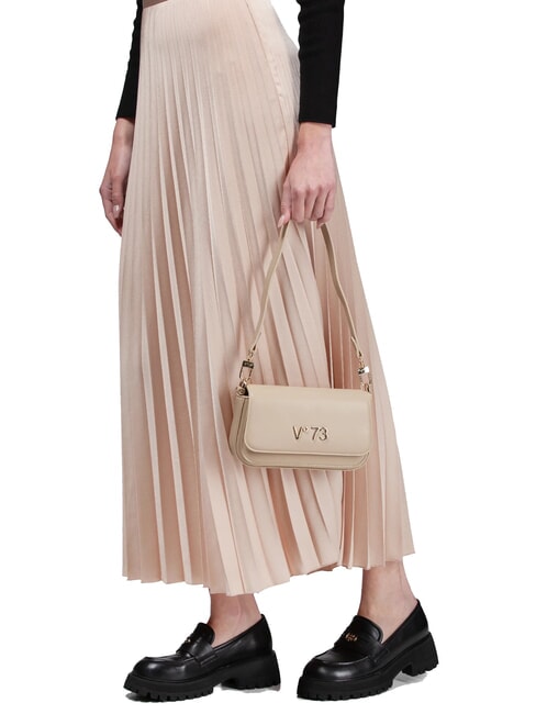 BAMBOO BAG Tasche mit Doppelfunktionsklappe Beige - Damentaschen