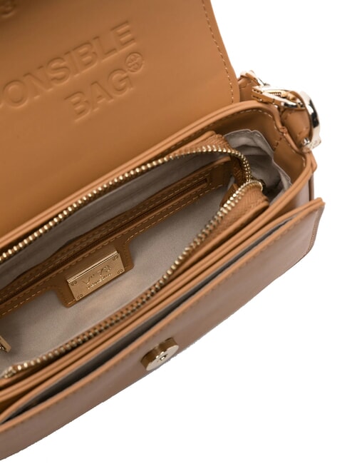 BAMBOO BAG Tasche mit Doppelfunktionsklappe Leder - Damentaschen