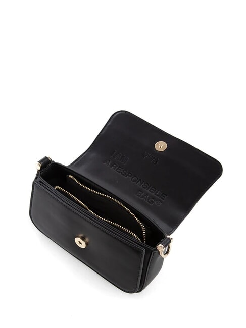 BAMBOO BAG Tasche mit Doppelfunktionsklappe Schwarz - Damentaschen