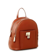 V73 TITANIA Runder Rucksack mit zwei Fächern Leder - Damentaschen - 2