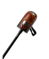 FERRÈ MINI Winddichter Taschenschirm braune Krawatte 03 - Regenschirme - 4