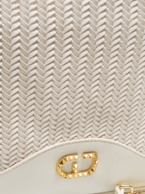 DELIA Gewebte Einkaufstasche Weiß - Damentaschen