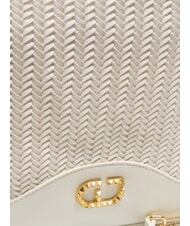 GAUDÌ DELIA Gewebte Einkaufstasche Weiß - Damentaschen - 4