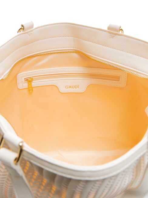 DELIA Gewebte Einkaufstasche Weiß - Damentaschen