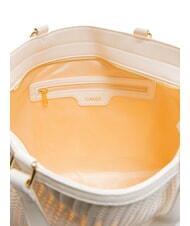 GAUDÌ DELIA Gewebte Einkaufstasche Weiß - Damentaschen - 5