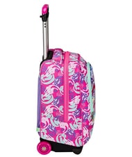 SJGANG CUCCIOLI BIG GIRL Fester Trolley-Rucksack mit 2 R&auml;dern fuchsiafluo - Rucks&auml;cke mit Trolleyfunktion - 4