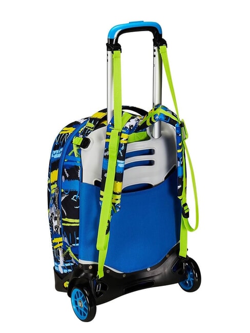 CUCCIOLI  NEW TECH Abnehmbarer Trolley-Rucksack, 2 Räder Schwarz - Rucksäcke mit Trolleyfunktion