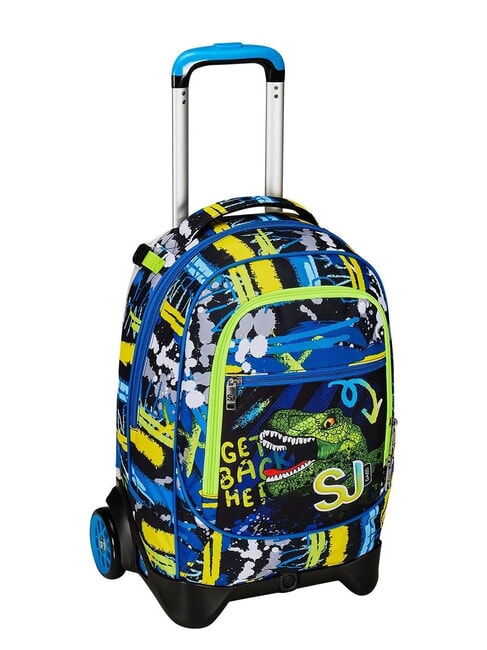 CUCCIOLI  NEW TECH Abnehmbarer Trolley-Rucksack, 2 Räder Schwarz - Rucksäcke mit Trolleyfunktion