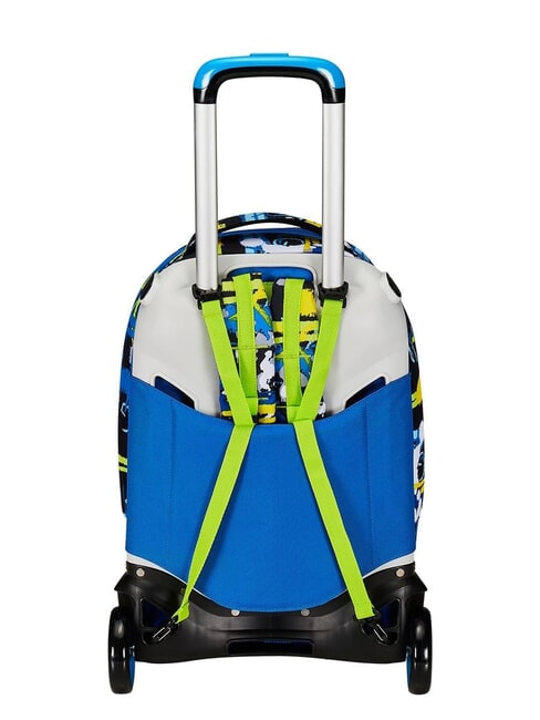 CUCCIOLI  NEW TECH Abnehmbarer Trolley-Rucksack, 2 Räder Schwarz - Rucksäcke mit Trolleyfunktion