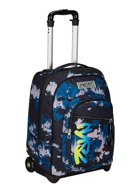 GREENSCREEN Fester Trolley-Rucksack mit 2 R&auml;dern Tarngr&uuml;n - Rucks&auml;cke mit Trolleyfunktion