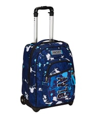 SEVEN SPOTTYBLUE Fester Trolley-Rucksack mit 2 R&auml;dern azur - Rucks&auml;cke mit Trolleyfunktion - 3