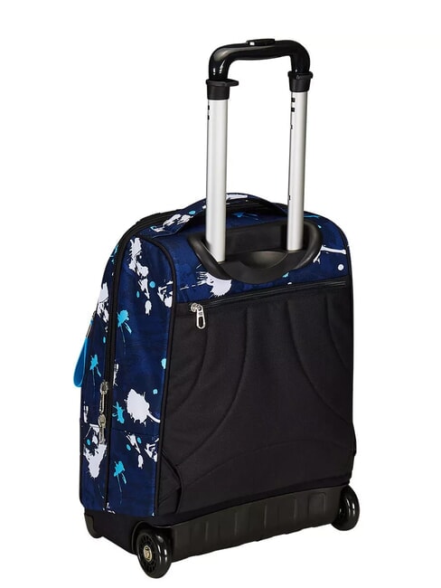 SPOTTYBLUE Fester Trolley-Rucksack mit 2 R&auml;dern azur - Rucks&auml;cke mit Trolleyfunktion