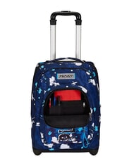 SEVEN SPOTTYBLUE Fester Trolley-Rucksack mit 2 R&auml;dern azur - Rucks&auml;cke mit Trolleyfunktion - 6
