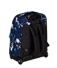 SEVEN SPOTTYBLUE Fester Trolley-Rucksack mit 2 R&auml;dern azur - Rucks&auml;cke mit Trolleyfunktion - 7