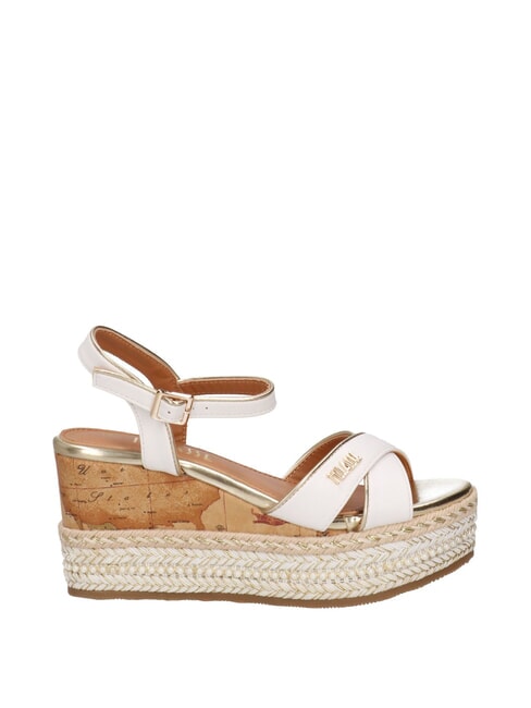 GEO  Hohe Espadrilles-Sandalen Weiß - Damenschuhe