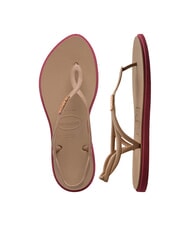 HAVAIANAS LUNA POINT Flip-Flop-Sandale rosé / gold - Damenschuhe - 4