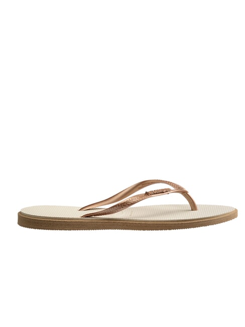 SLIM POINT Flip-Flops Ros&eacute;gold/Beige - Damenschuhe