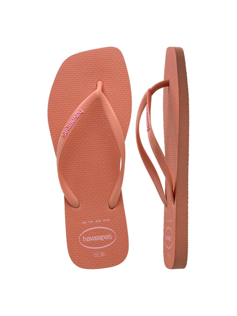 SQUARE LOGO Flip-Flops rosa Ton - Damenschuhe
