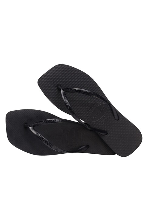 SLIM SQUARE Flip-Flops mit quadratischer Zehenpartie SCHWARZ - Damenschuhe