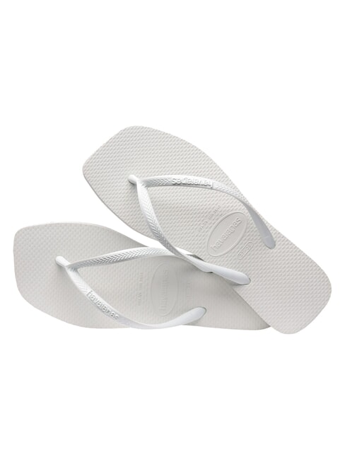 SLIM SQUARE Flip-Flops mit quadratischer Zehenpartie Weiß - Damenschuhe