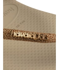 HAVAIANAS SLIM GLITTER II Flip-Flops Sand/Goldhellmetallic - Damenschuhe - 4