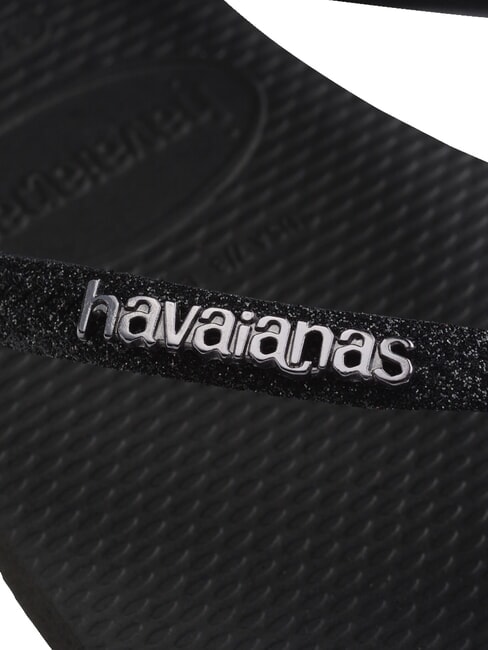 SLIM GLITTER II Flip-Flops Schwarz Schwarz - Damenschuhe