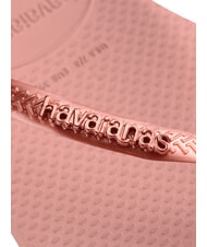 HAVAIANAS SLIM LOGO Flip Flops Krokusrose/goldenes Rouge - Damenschuhe - 4