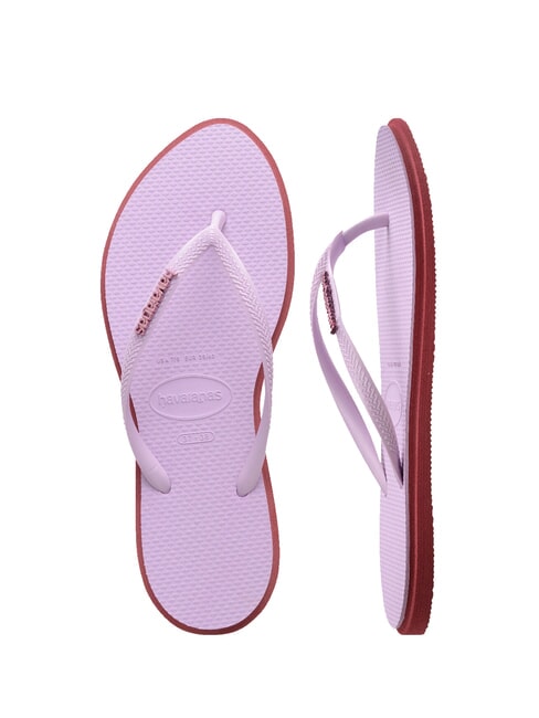 SLIM POINT Flip-Flops Amarant - Damenschuhe