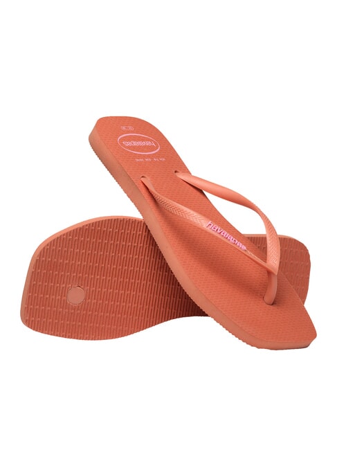 SQUARE LOGO Flip-Flops rosa Ton - Damenschuhe