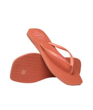 HAVAIANAS SQUARE LOGO Flip-Flops rosa Ton - Damenschuhe - 5