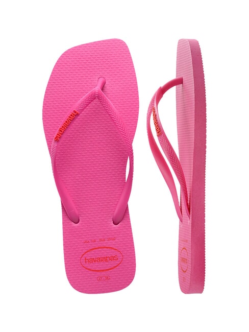 SQUARE LOGO Flip-Flops pinkflux - Damenschuhe